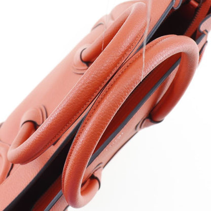 Celine Luggage Micro Shopper 167793dru.27 Leather Vermilion Ladies Handbag