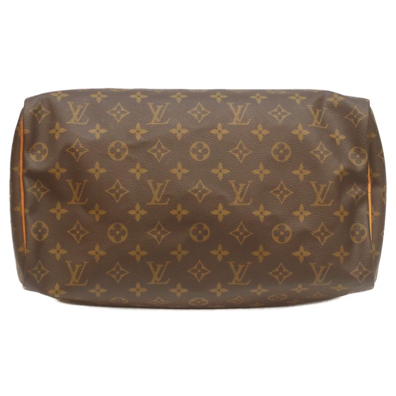 Louis Vuitton 02 M41524 Monogram Speedy 35 Boston Bag Handbag Travel Bag Brown