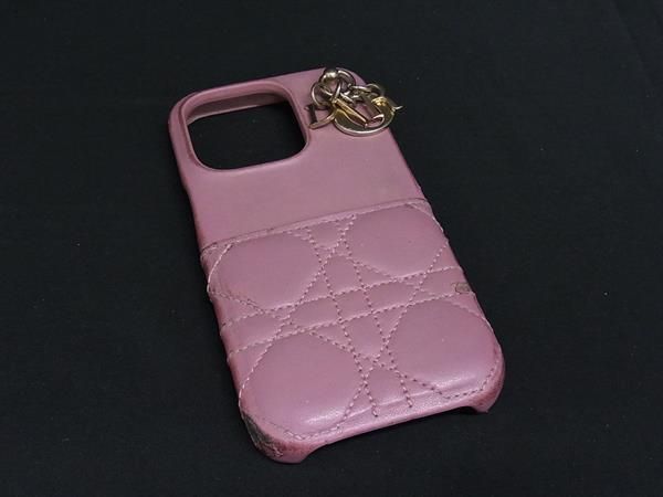 Christian Dior Christian Dior Lady Dior Cannage Leather Iphone15 Leather Phone