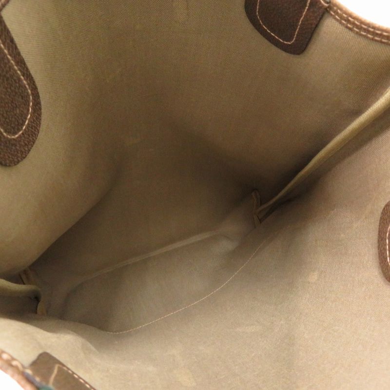 Gucci Old Gucci Sherry GG 39 002 4487 PVC Canvas Beige Tote Bag 1656 Gucci