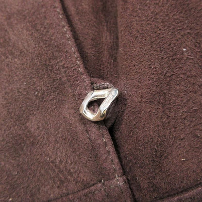 Fendi Mouton Boa Long Coat Knee Length Brown Size 48 Men's Women's