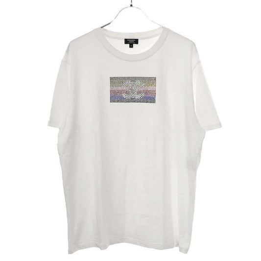 Chanel Coco Rhinestone T-Shirt C63126k10637 White M