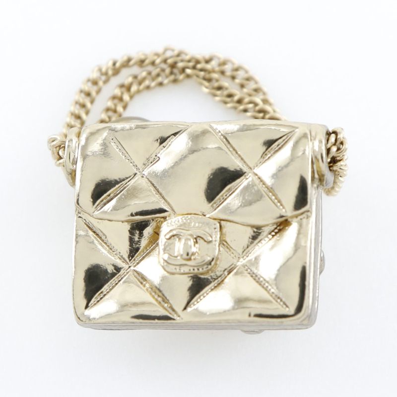 Chanel Matelasse Gold Plated Gold 02P Ladies 24.6g Earring