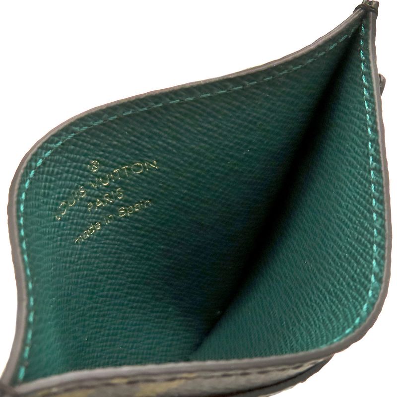 Louis Vuitton Card Case Porte Carte Surple Monogram Canvas Monogram × Green