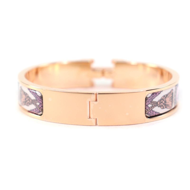Hermes Click H/grand Apala Orb Pink Gold Hardware Current Production Bangle