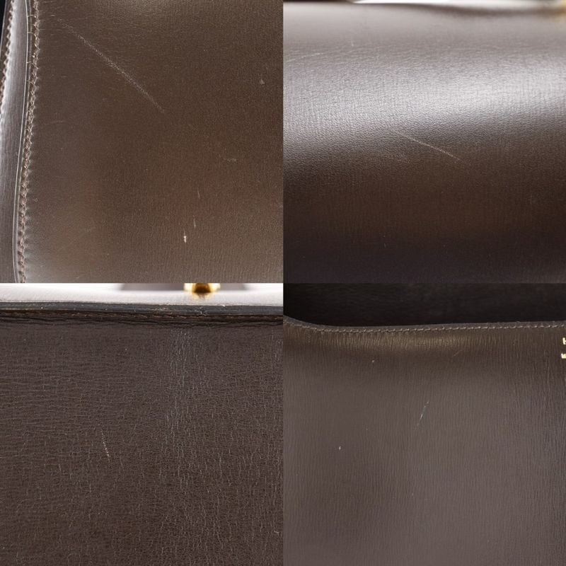 Hermes 2way Shoulder Vintage Box Calf Brown 00H Ladies Handbag