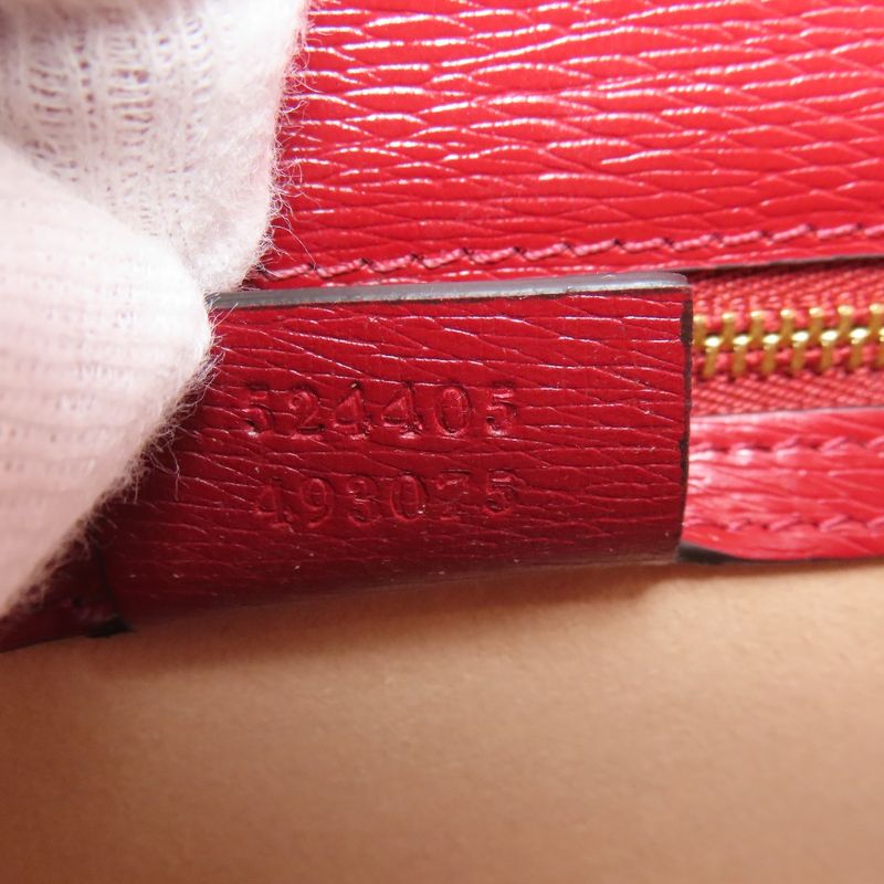 Gucci 524405 Sylvie GG Shoulder Bag Leather Women