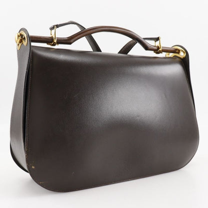 Hermes 2way Shoulder Vintage Box Calf Brown 00H Ladies Handbag