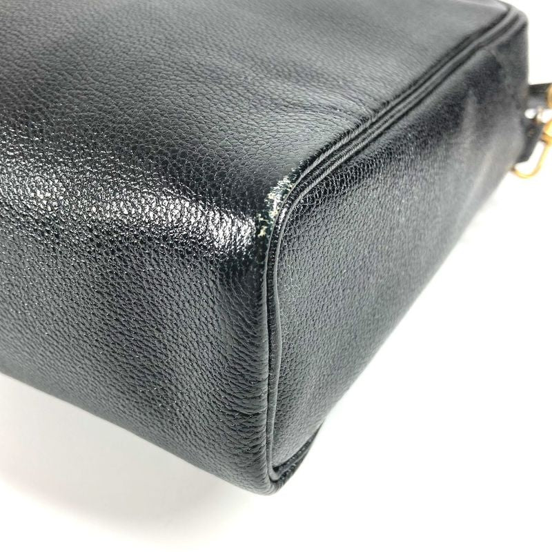 Hermes Shoulder Bag Jockey Horse Cheval Leather Black