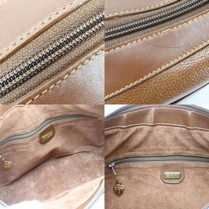 Gucci Shoulder Bag 001.104.0931 Leather Brown Gold Hardware Casual Large