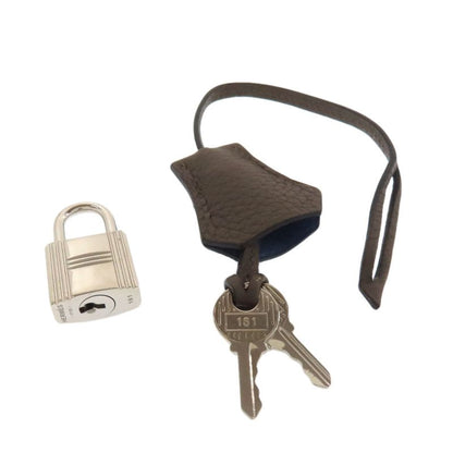 Hermes Birkin 30 Verso Silver Hardware Handbag Taurillon Women