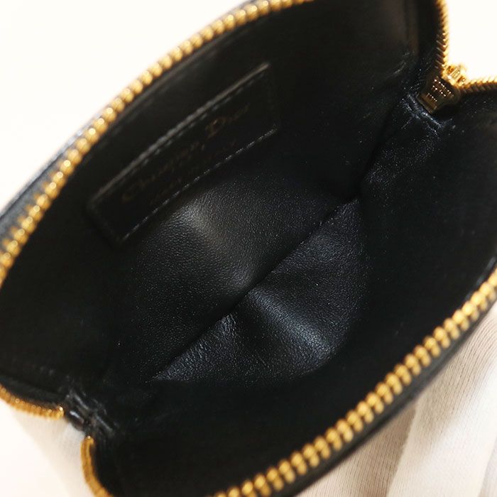 DIOR Lavender Wallet Dior Caro S5177 UWHC M900 Coin Purse Calf Lavender Wallet