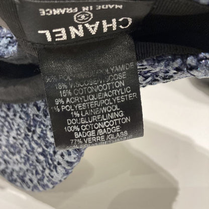 Chanel ⑤ 2016ss Airline Tweed Baseball Cap Men's Navy -