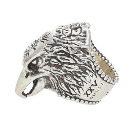 Gucci Anger Forest Eagle Head Ring Men's #12