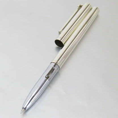 Tiffany & Co Ballpoint Pen Star Ring Silver Classic T Clip Stationery Ladies