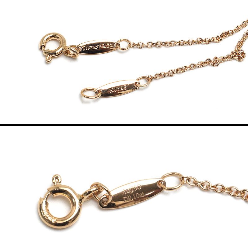 Tiffany & Co By-the-yard Bracelet 750pg Diamond 0.10ct