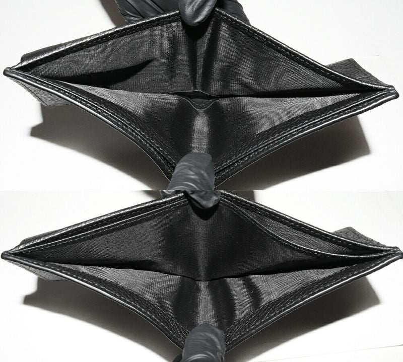 Gucci Bifold Wallet With Coin Purse Jumbo GG Coin Wallet Calf Black 739479