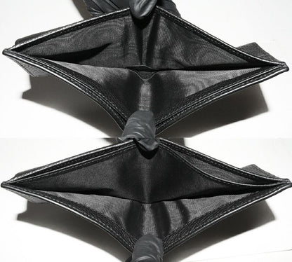 Gucci Bifold Wallet With Coin Purse Jumbo GG Coin Wallet Calf Black 739479