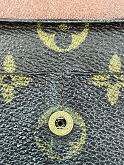 Louis Vuitton Monogram Pochette Portmonnaie Cles Di Long Wallet M61725 Brown