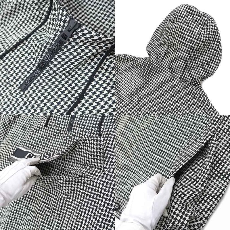 Dior Anorak Houndstooth XS BK WH 017c10a2856 Polyester Logo Women's