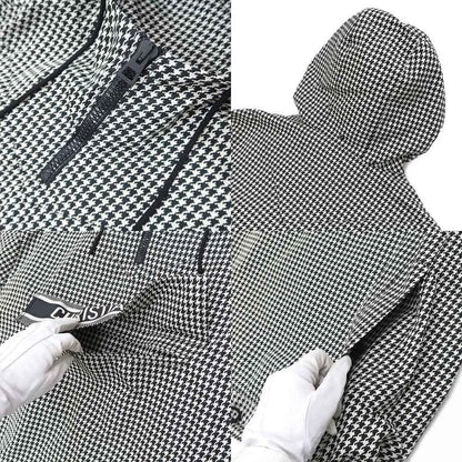 Dior Anorak Houndstooth XS BK WH 017c10a2856 Polyester Logo Women's