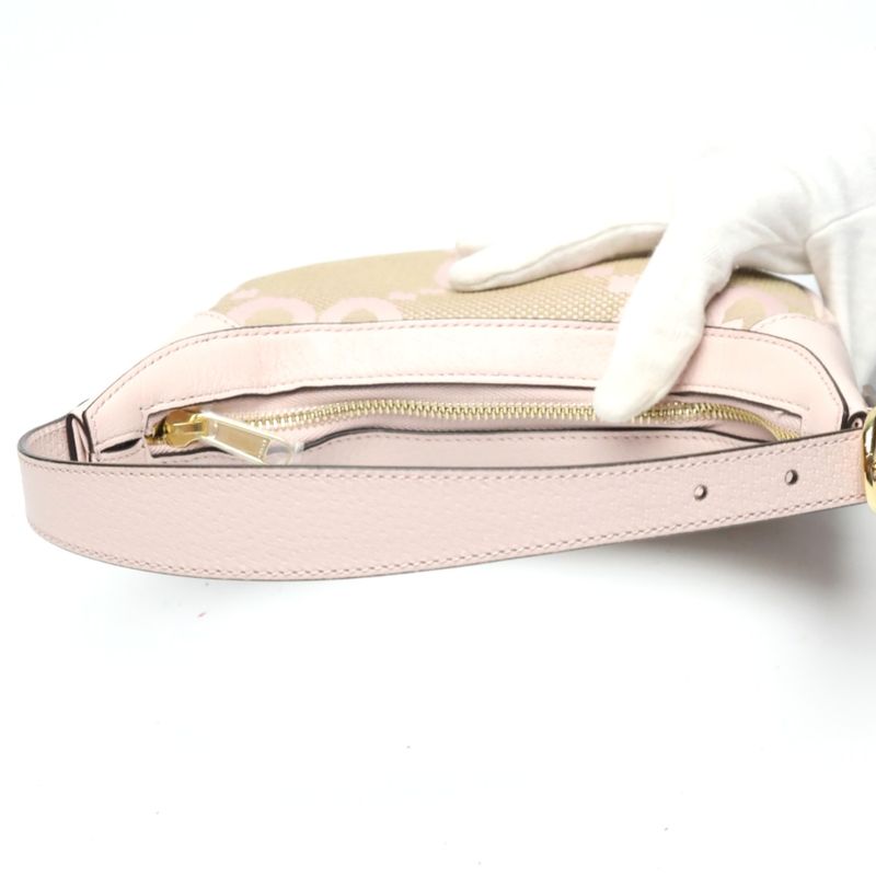 Gucci 658551 Ophidia Jumbo GG One Shoulder Mini Bag Handbag Gucci Pink