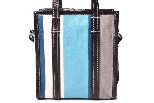 Balenciaga Brand Bag Preowned Handbag Shoulder Bag Bazar Shopper XS 452458 Blue