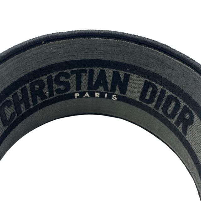 Christian DIOR Oblique Catsuit Headband Hair Accessory Leopard Gray Black Canvas