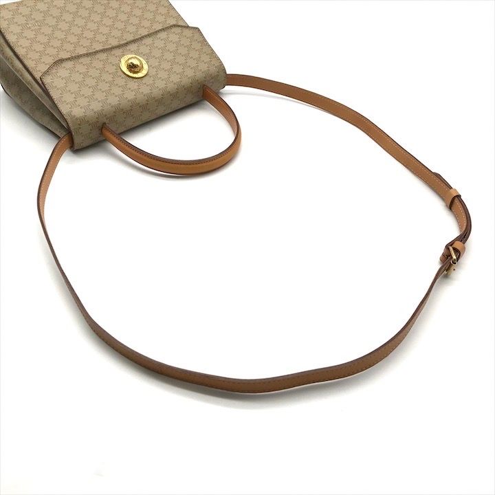 Celine Macadam Pattern Star Ball 2-Way Bag Crossbody Brown