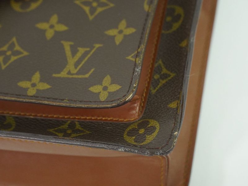 Authentic Louis Vuitton LV Monogram 2WAY Shoulder Bag Handbag Brown M51185