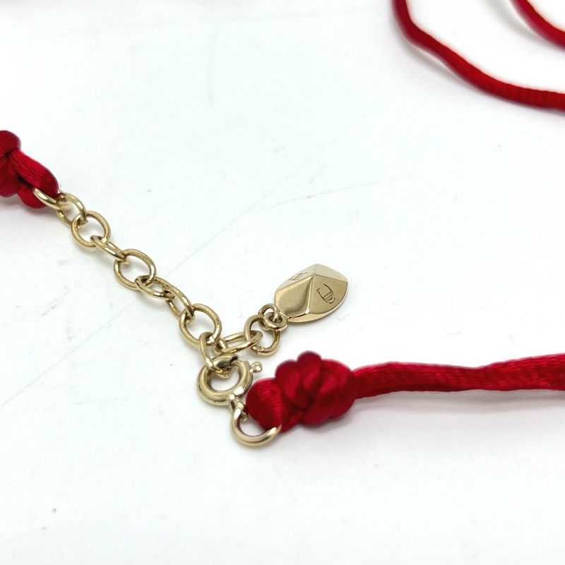 DIOR Choker Necklace Rabbit Motif Metal Gold