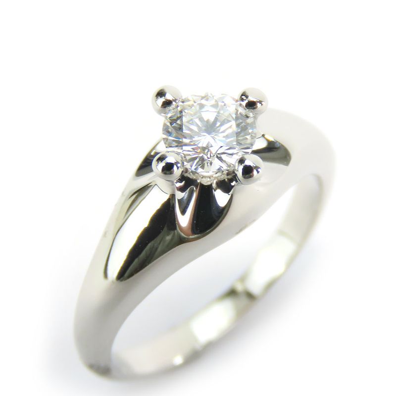 Bulgari Ring - Corona Solitaire Pt950 Diamond Approx 6.7g Platinum Jewelry 1P
