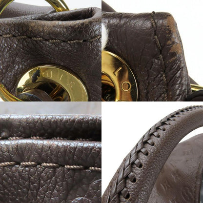 Louis Vuitton Shoulder Bag Artsy MM M94171 Monogram Empreinte Dark Brown Gold