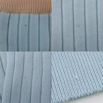 Chanel Ensemble Piping 97P P07389v00348 Cotton Light Blue/orange Women's