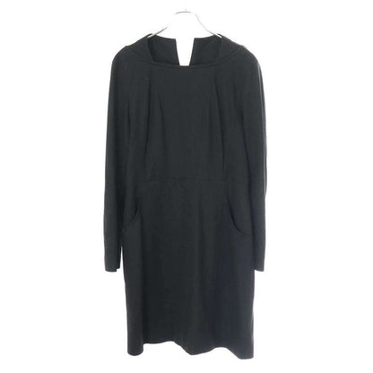 Chanel Wool Cashmere Dress P46626v34560 Black 44