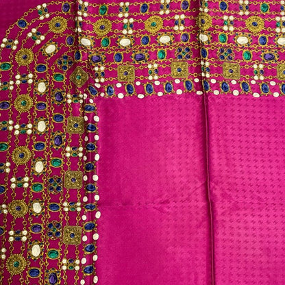 Chanel Jewelry Scarf Silk Pink Multicolor