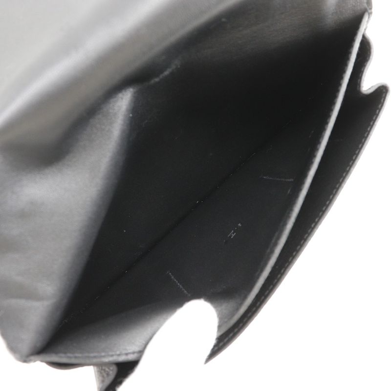 Hermes Dogon GM Togo Black □R Unisex Long Wallet