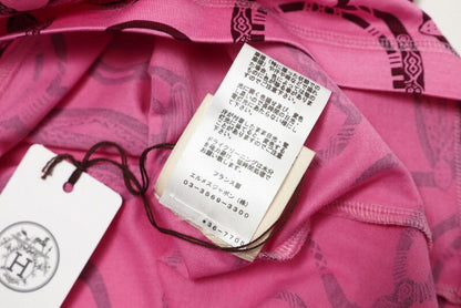 Hermes Cut And Sewn Size 34 Stirrup Illusion Short Sleeve T-shirt All Over Made