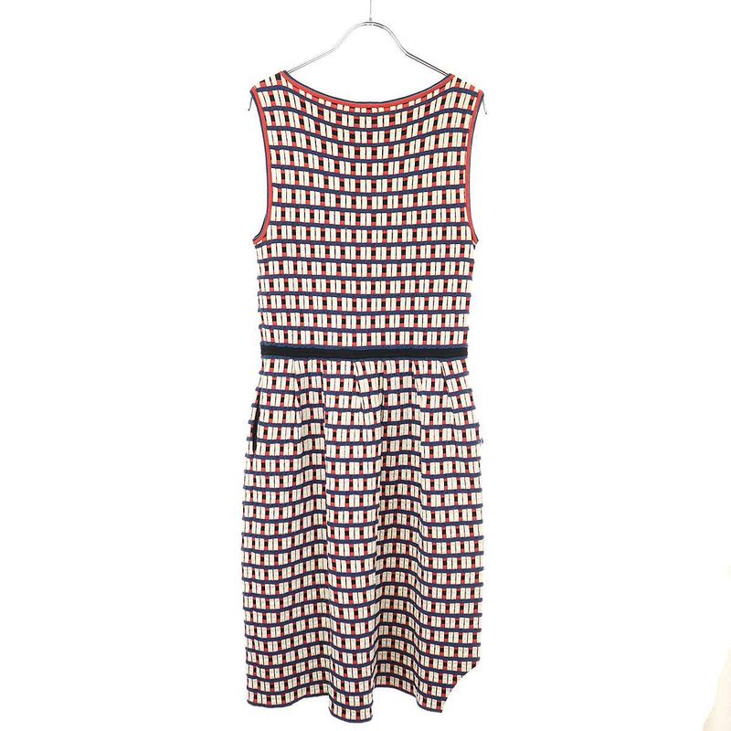 Fendi Block Knit Dress Fz9065 T4k Mix 40