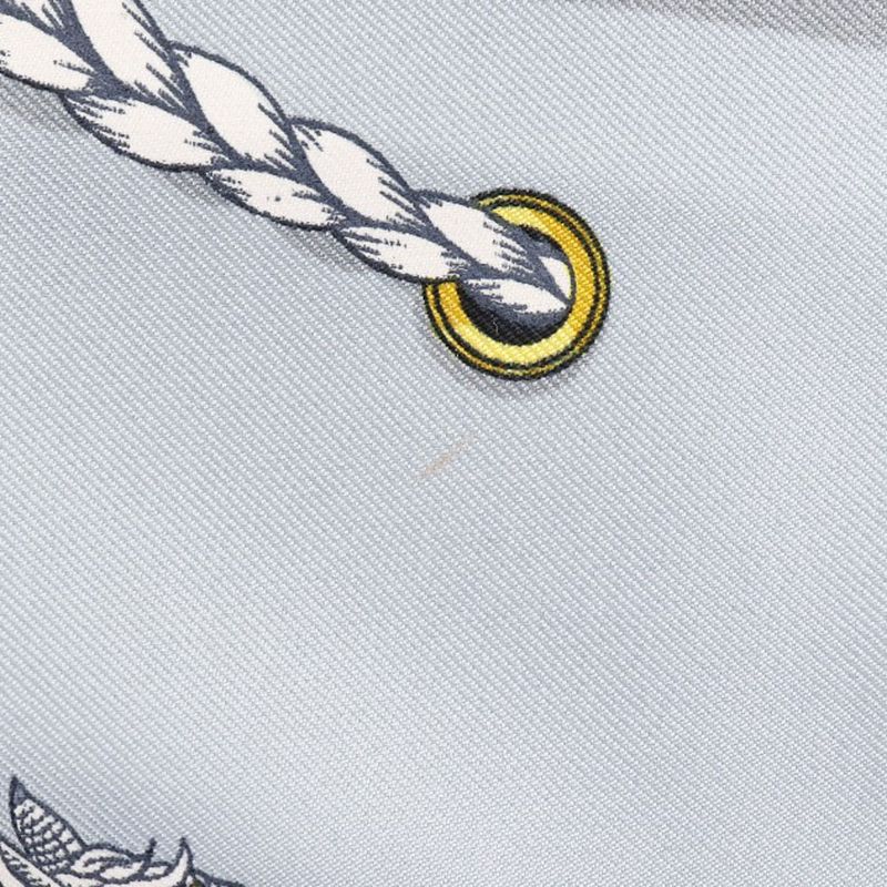 Hermes Carré 90 Grand Apparat Horse Silk Blue Women's Scarf