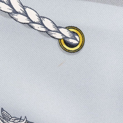 Hermes Carré 90 Grand Apparat Horse Silk Blue Women's Scarf