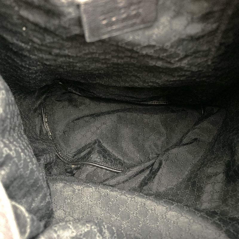 Gucci 003 0257 Bon Sac One Shoulder Body Bag With Vintage Pouch Leather Black