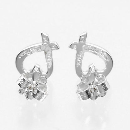 Tiffany & Co Loving Heart 925 Silver Ladies 1.56g Earrings