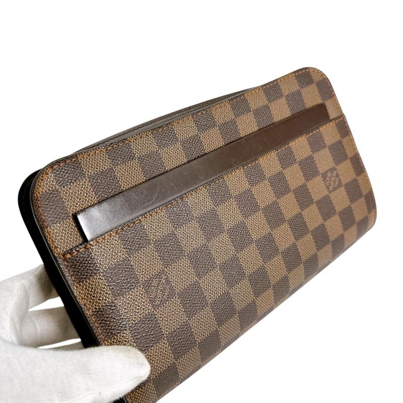 Louis Vuitton N51993 Damier Ebène Clutch Bag Saint Louis Second Bag Louis