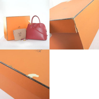 Hermes Bolide 31 Courchevel Red 0Y Ladies Handbag