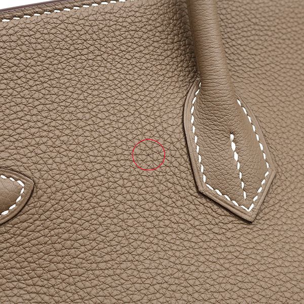 Hermes Handbag Birkin 40 Togo Etoupe Silver Hardware Glazed U Engraved (2022)