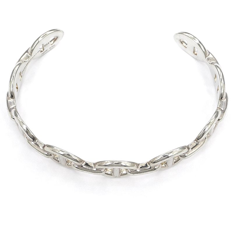 Hermes Bracelet Chaine D'ancre Anchene Bangle SH Ag925 SV Silver -