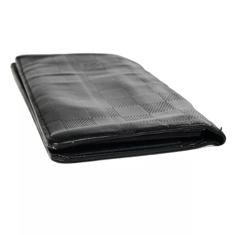 Louis Vuitton Long Wallet Damier Infini Portefeuille Blazer Black Leather