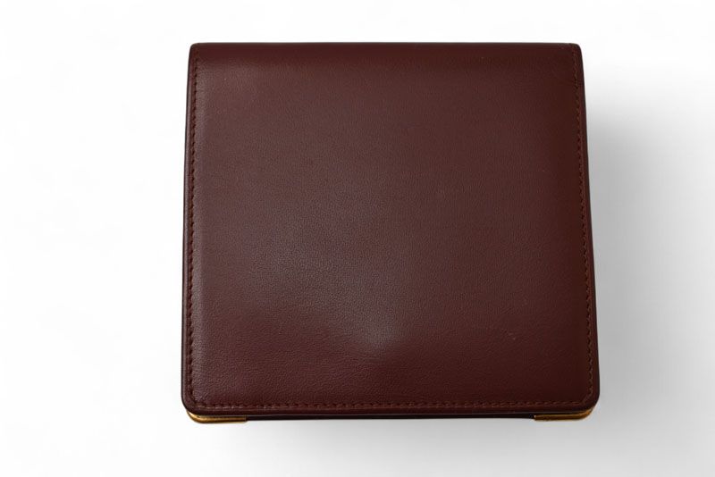 Cartier Fold Wallet Vintage Cartier Mini Wallet Must De Cartier Bordeaux