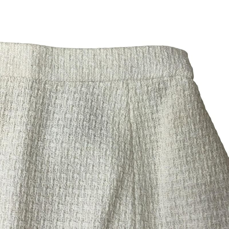 Chanel Miniskirt Size 34 S Women - Po6225 Ivory Coco Mark Button